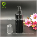 100 ml schwarz matt Glasflasche kosmetische Glasflasche Verpackung Pumpflasche